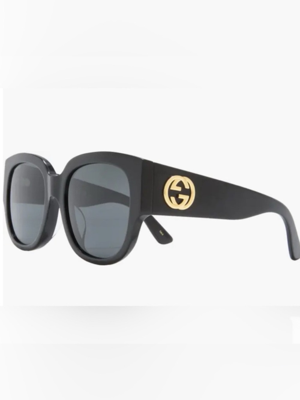 Gucci 55mm Square Sunglasses with Gold Gucci Logo